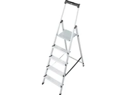 Krause Stehleiter Solidy 5 Stufen 165 cm x 47 cm x 96 cm* Klapptritte