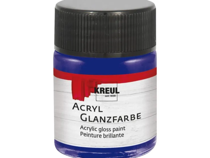KREUL Acryl Farbe Glänzend Dunkelblau 50 ml