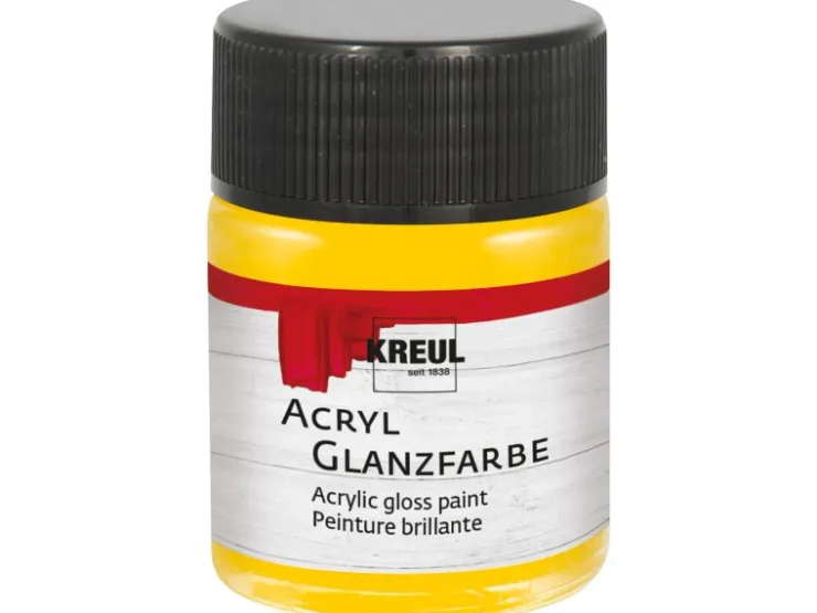 KREUL Acryl Farbe Glänzend Sonnengelb 50 ml* Bastelfarben