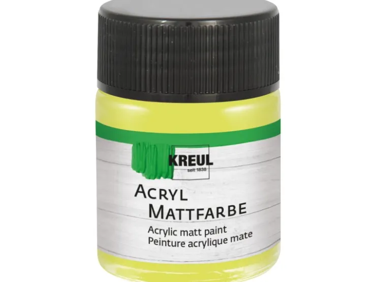 KREUL Acryl Farbe Matt Lemon 50 ml* Bastelfarben