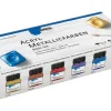 KREUL Acryl Farbe Metallic Basis Set 6 x 20 ml