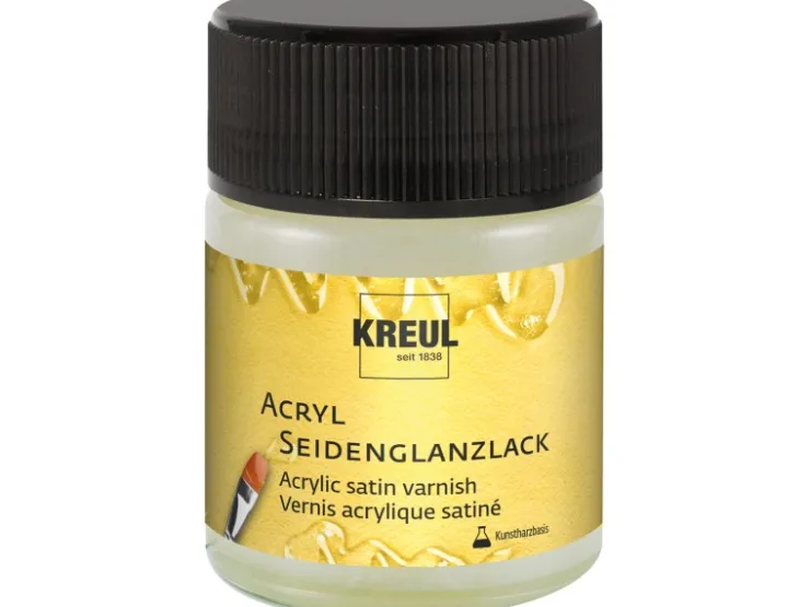 KREUL Acryl Seidenglanzlack Kunstharzbasis Transparent 50 ml