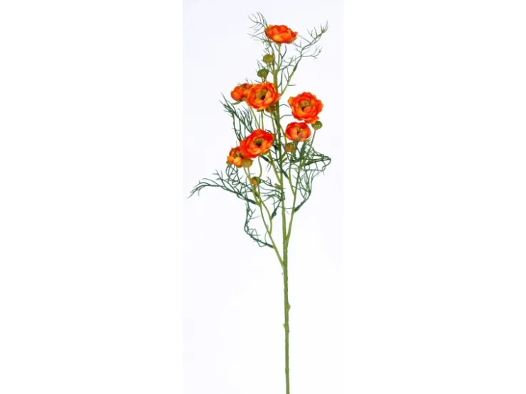 Kunstblume Ranunkel Orange 74 cm