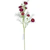Kunstblume Ranunkel Wine 74 cm