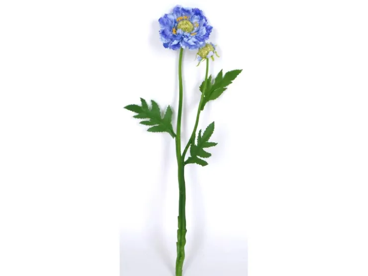 Kunstblume Scabiosa Blau 50 cm* Vasen|Kunstpflanzen