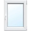 Kunststoff-Fenster 2-Fach Verglasung Weiß BxH 110 cm x 125 cm Anschlag Rechts* Vogeltränken