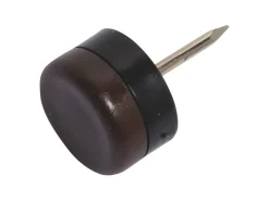 Kunststoffgleiter mit Stift Ø 18 mm 8 Stück Braun