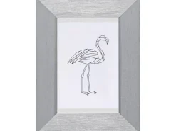 Kunststoffrahmen 10 cm x 15 cm Silber Metallic Look