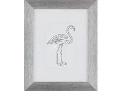 Kunststoffrahmen 18 cm x 24 cm Silber Metallic Look