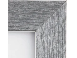 Kunststoffrahmen 18 cm x 24 cm Silber Metallic Look