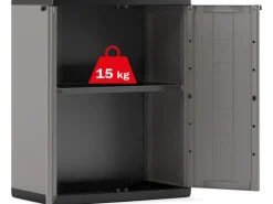 Kunststoffschrank Jolly 68 cm x 85 cm x 39 cm Dunkelgrau* Kellerregale