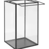 Laterne Dark Wonder 20 cm x 12 cm x 12 cm Transparent-Schwarz* Laternen