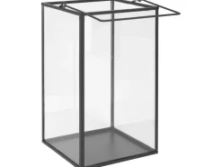 Laterne Dark Wonder 20 cm x 12 cm x 12 cm Transparent-Schwarz* Laternen