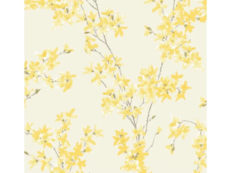 Laura Ashley Vliestapete Forsythia Sunshine 10,05 x 0,52 m* Tapetenmuster