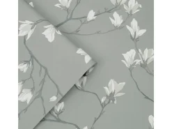 Laura Ashley Vliestapete Magnolia Grove Slate 10,05 x 0,52 m* Dekorative Tapeten