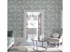 Laura Ashley Vliestapete Magnolia Grove Slate 10,05 x 0,52 m* Dekorative Tapeten
