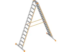 Layher Topic 1043 Stufenstehleiter 2x14 Stufen* Klapptritte