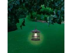 LED Solarpendelleuchte Melfi Schwarz Ø 15 cm x 20,5 cm* Laternen