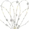 LED-Lichterkette Diamanten 20 LEDs Warmweiß Transparentes Kabel 2,2 m* Vasen