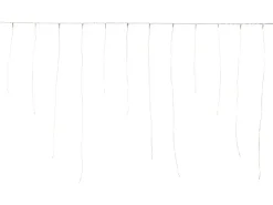 LED-Lichterkette Eisregen 100 warmweiße LEDs Silbernes Kabel 690 cm* Türvorhänge