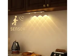 LED-Unterbauleuchte Pir Sensor 75 lm 3000-6000 K CCT+ RGB 34 cm Silber* Vitrinen