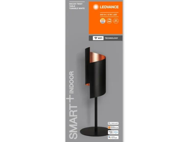 LEDVANCE Smart+ WiFi Tischlampe Decor Twist Tisch Schwarz 39,2 cm* Weitere Regale