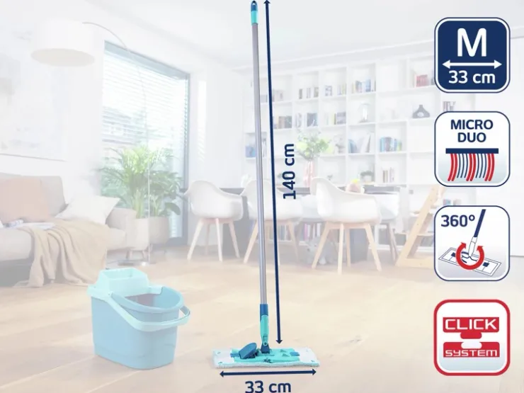 Leifheit Bodenwischer Power Clean Micro Duo M* Reinigung