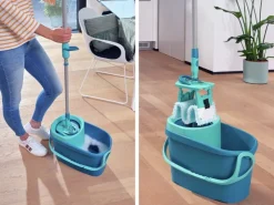 Leifheit Bodenwischer-Set Clean Twist M Ergo mit Eimer und Schleuder* Malerbedarf