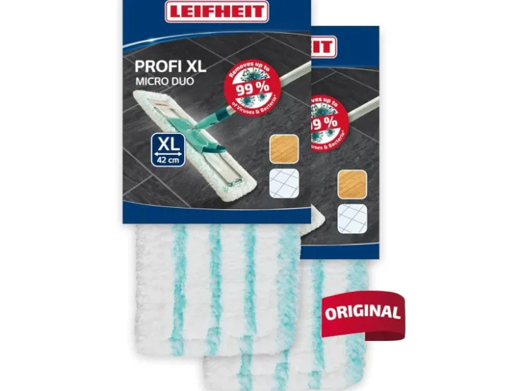 Leifheit 2er Set Wischbezug Profi XL 42 cm Bezug Glatte Böden* Reinigung