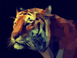 Pro Art Leinwandbild Colourful Tiger 84 cm x 116 cm