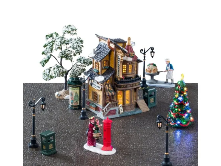 Lemax Weihnachtsdekoration Set Lucy's Chocolate Shop* Laternen