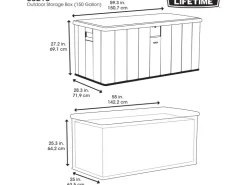 Lifetime Gartenbox 151 cm x 72 cm x 69 cm