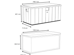 Lifetime Gartenbox 151 cm x 72 cm x 69 cm
