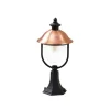 Lindby Außenleuchte Laterne Clint 9630100 Spritzwassergeschützt Retro Vintage Antik in Kupfer aus Aluminium 1-flammig E27