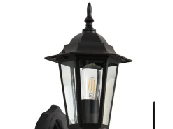 Lindby LED Solarleuchte Außen Laterne Sayata 10020118 Spritzwassergeschützt Modern in Schwarz aus Aluminium 1-flammig* Laternen