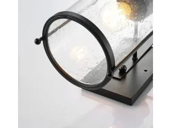 Lindby Wandleuchte Wandlampe Innen Laterne Rozalie 9624813 Retro Vintage Antik in Schwarz aus Metall 1-flammig E27 Flurleuchte