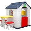 LittleTom Garten-Kinderspielhaus mit Tisch und zwei Stühlen* Stühle