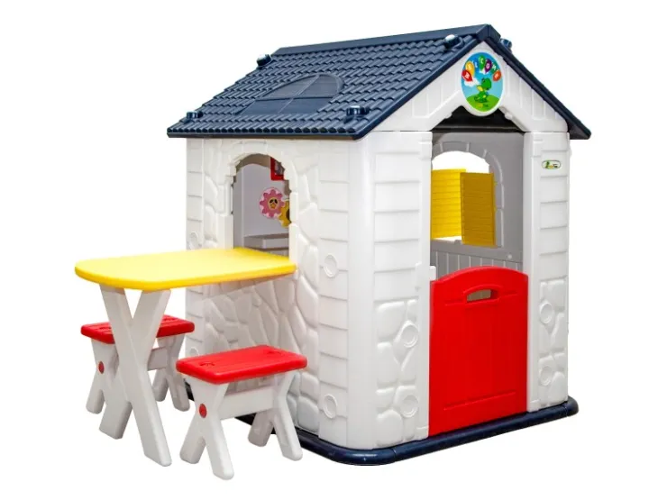 LittleTom Garten-Kinderspielhaus mit Tisch und zwei Stühlen* Stühle