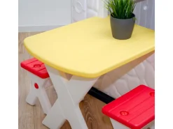 LittleTom Garten-Kinderspielhaus mit Tisch und zwei Stühlen* Stühle