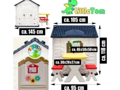 LittleTom Garten-Kinderspielhaus mit Tisch und zwei Stühlen* Stühle