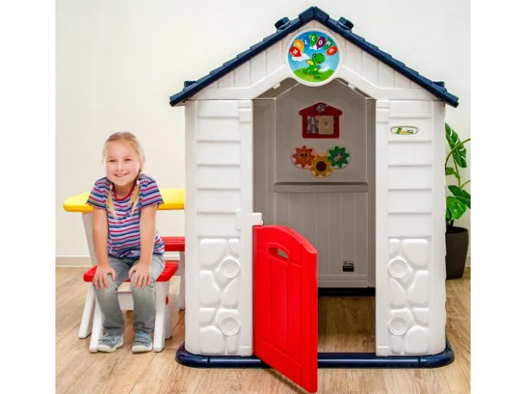 LittleTom Garten-Kinderspielhaus mit Tisch und zwei Stühlen* Stühle