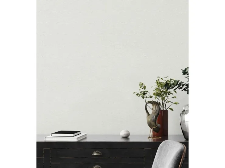 AS-Creation Livingwalls Tapete Uni Weiß 53 cm x 10,05 m AS-389741