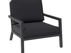 Lounge-Gruppe Springtown 4-teilig Aluminium Schwarz-Dunkelgrau* Sessel