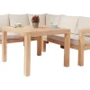 Lounge-Set mit Esstisch Morenci 4-teilig aus Akazienholz FSC®