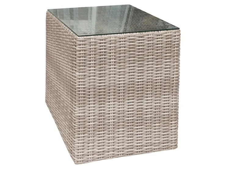 Lounge-Set Olea 5-teilig aus Polyrattan Sand* Kissen|Hocker