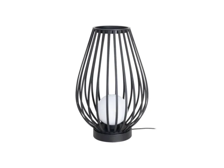 Lucande Laterne Marrin 10025952 Spritzwassergeschützt Modern in Schwarz aus Metall 1-flammig E27* Laternen