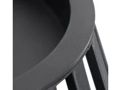 Lucande Laterne Marrin 10025952 Spritzwassergeschützt Modern in Schwarz aus Metall 1-flammig E27* Laternen