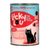 Lucky Lou Katzen-Nassfutter Lifestage Adult Geflügel & Rind 400 g