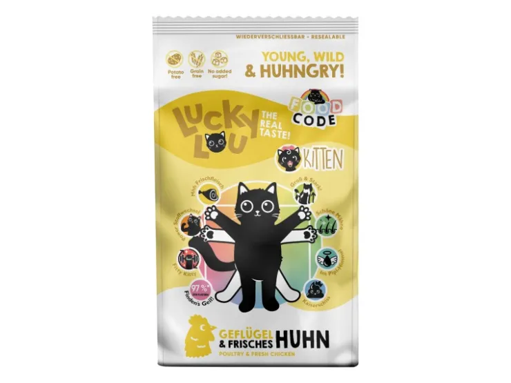 Lucky Lou Katzen-Trockenfutter Junior Geflügel & Huhn 1,7 kg* Katzenbedarf