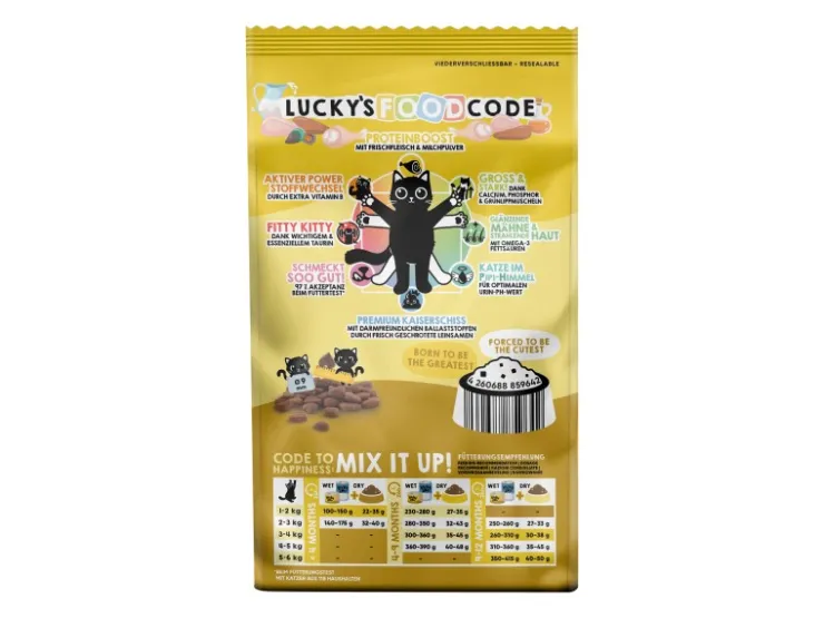 Lucky Lou Katzen-Trockenfutter Junior Geflügel & Huhn 1,7 kg* Katzenbedarf